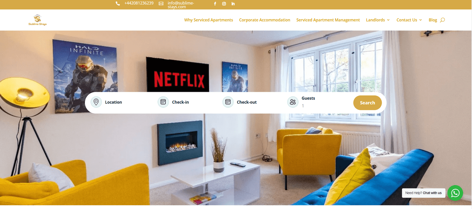 SEO Project of Sublime Stays