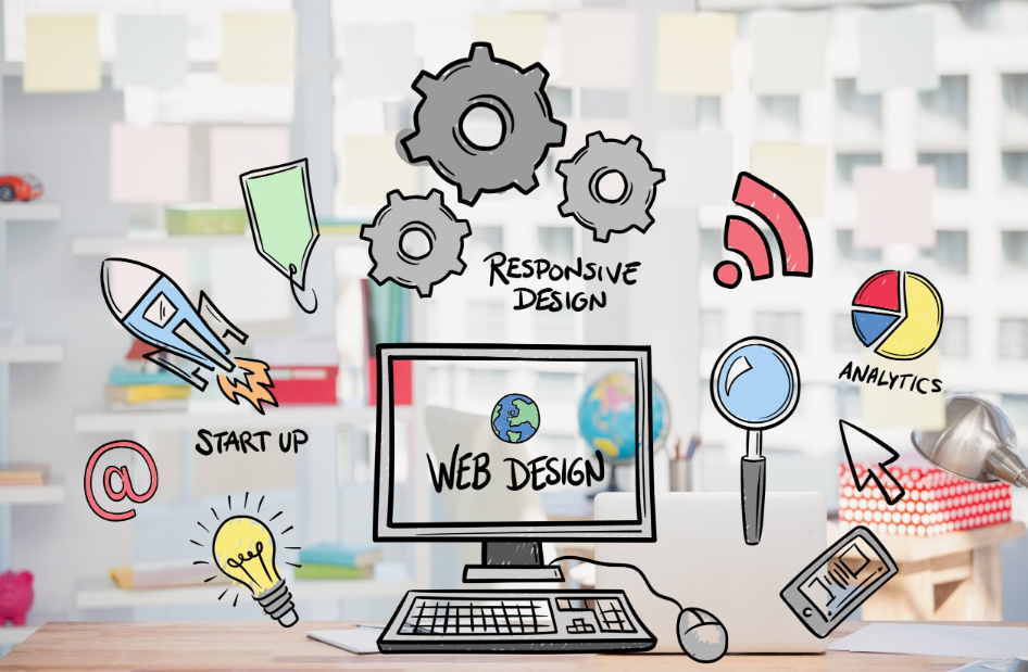 Imagini cu exemple de designuri web realizate de Webech.ro